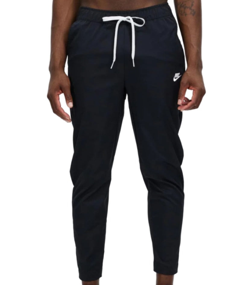 Nike Mens Club Woven Taper Leg Pants - Black/White