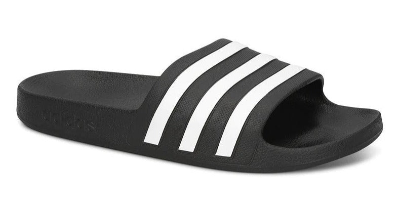 Adidas Unisex Adilette Aqua Slides - Core Black/White