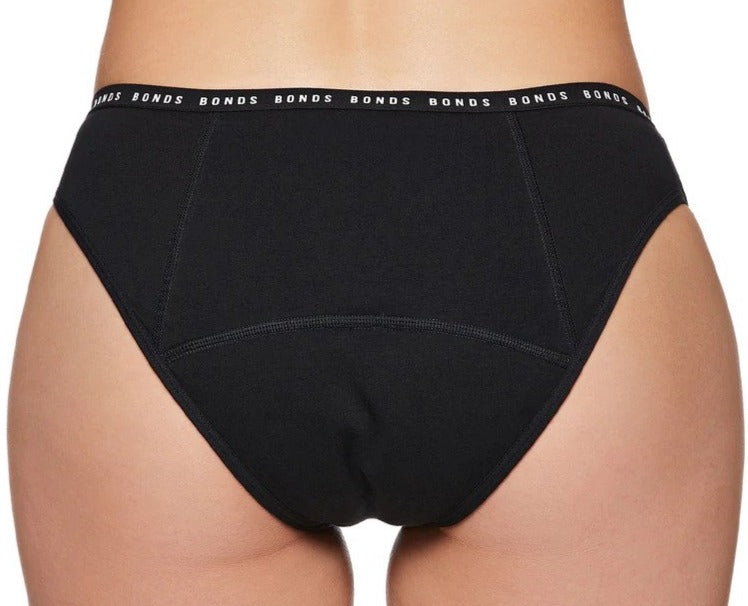Bonds Women's Bloody Comfy Period Bikini Briefs Heavy - Black