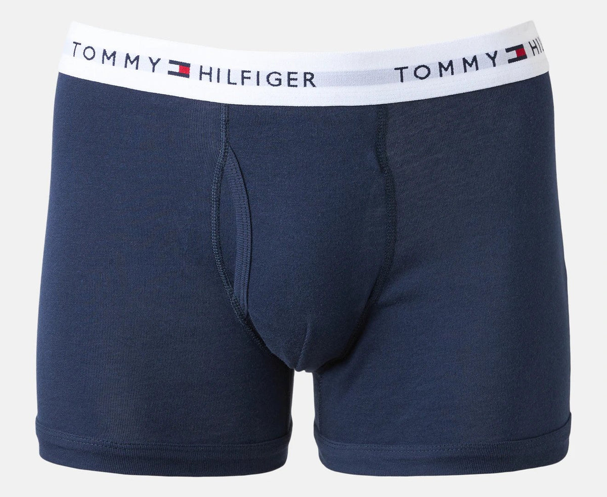 Tommy Hilfiger Men's Cotton Classics Trunks 3-Pack - Navy/Red/Grey