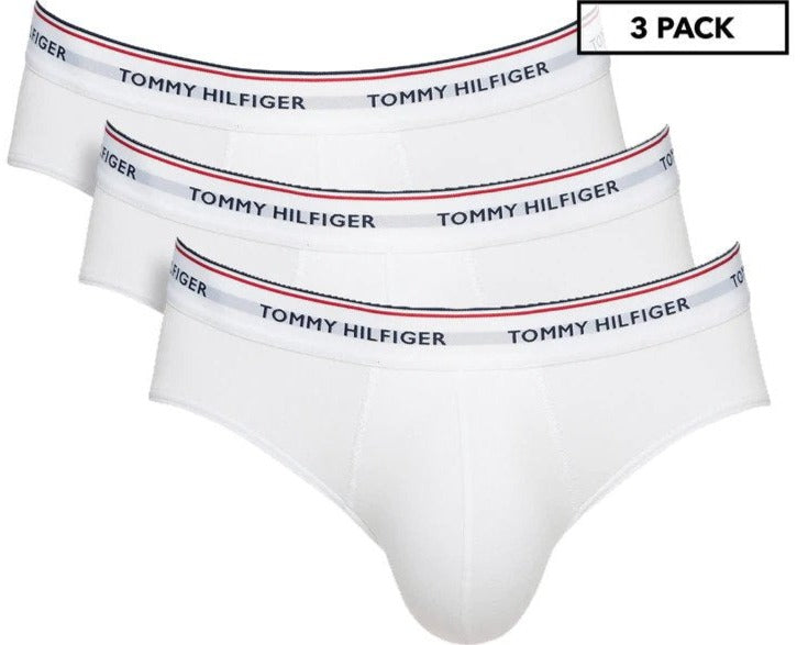 Tommy Hilfiger Men's Cotton Stretch Briefs 3-Pack - White