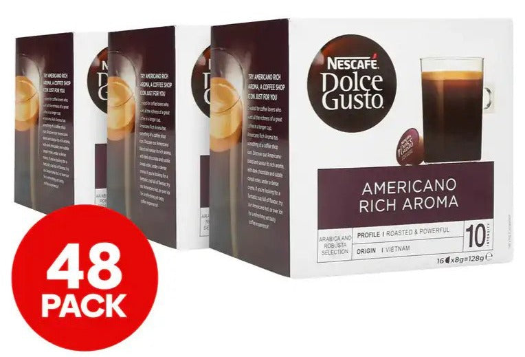 3 x 16pk Nescafé Dolce Gusto Americano Coffee Capsules