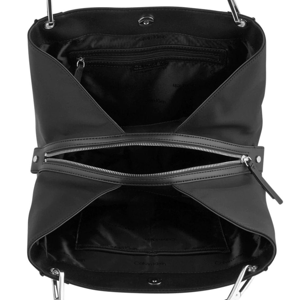 Calvin Klein Reyna Large Chic Nylon Tote Bag - Black