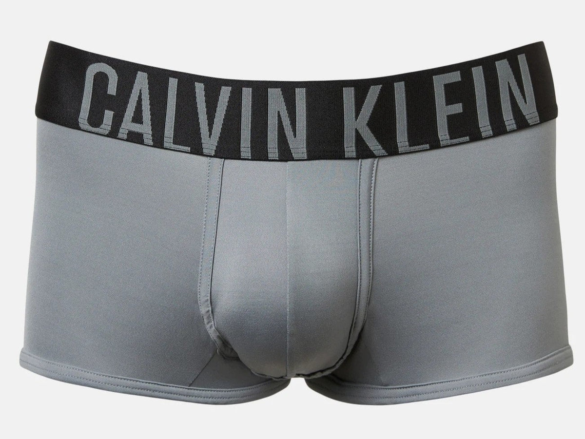 Calvin Klein Men's Intense Power Microfibre Low Rise Trunks 3-Pack - Red/Grey/Black