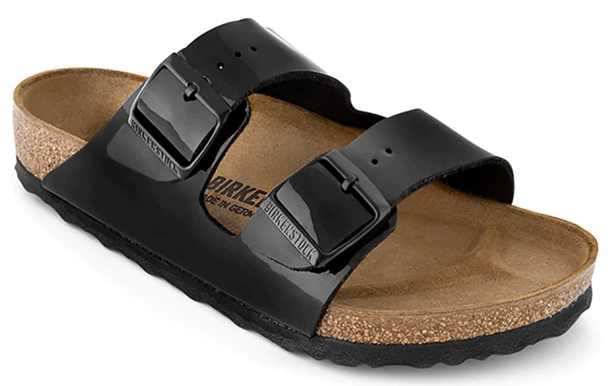Birkenstock Unisex Arizona Regular Fit Sandals - Patent Black