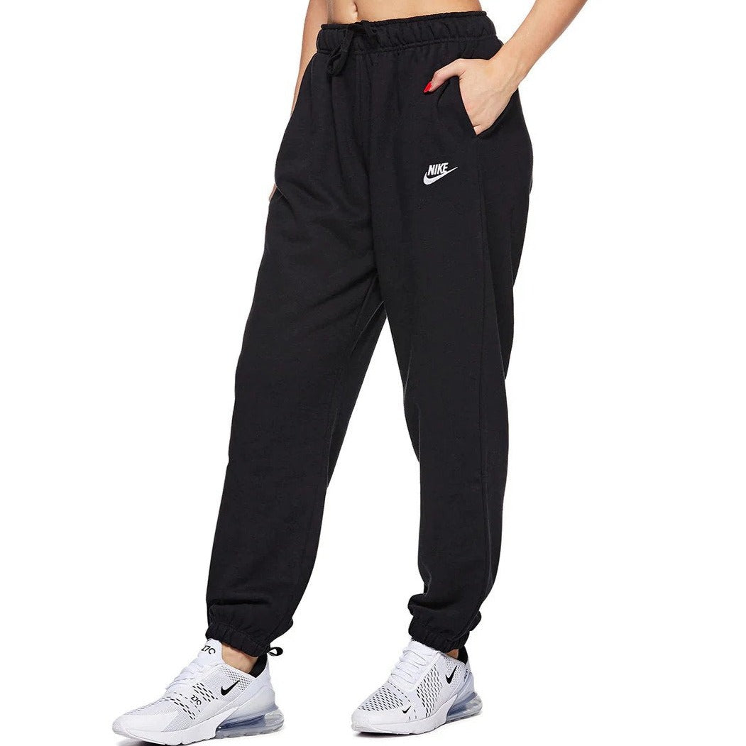 Nike Sportswear Women's Club Fleece Oversized Trackpants / Tracksuit Pants - Black/White