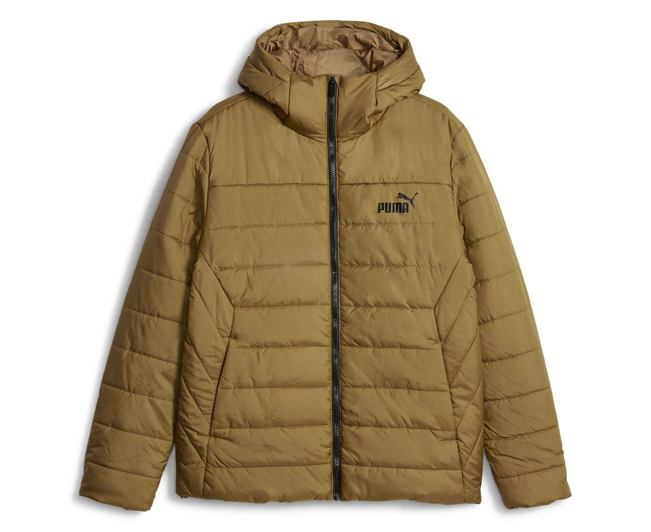 Puma Men's Essentials Hooded Padded Jacket - Chocolate Chip