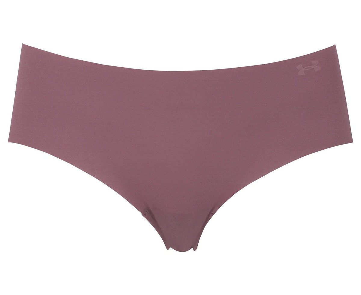 Under Armour Women's UA Pure Stretch Hipster Briefs 3-Pack - Mauve/Pink/Ash Plum