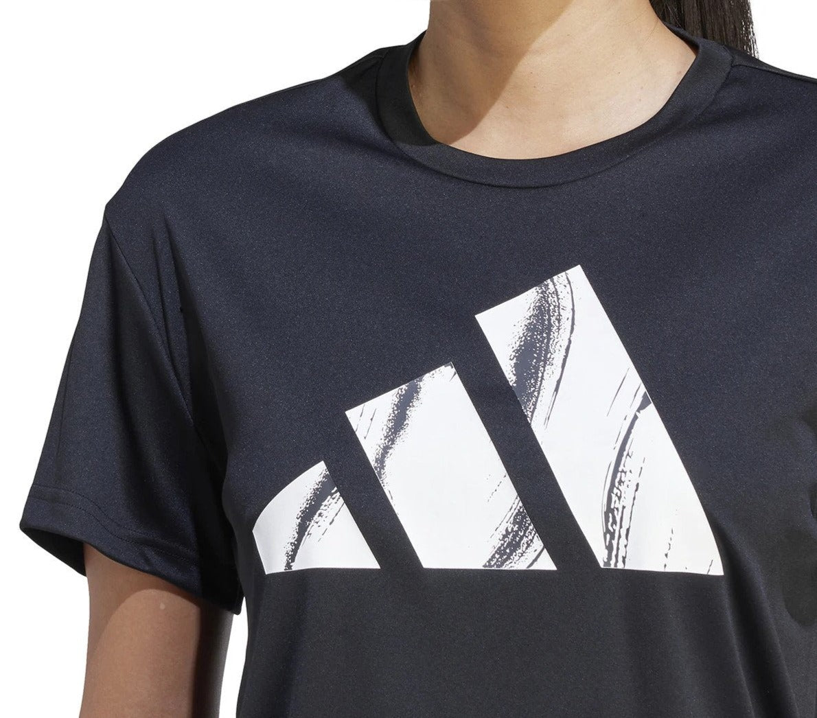 Adidas Women's Run It Brand Love Tee / T-Shirt / Tshirt - Black
