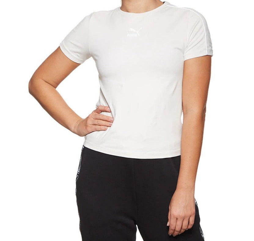 Puma Women's Classics Tight Top - Pastel Parchment