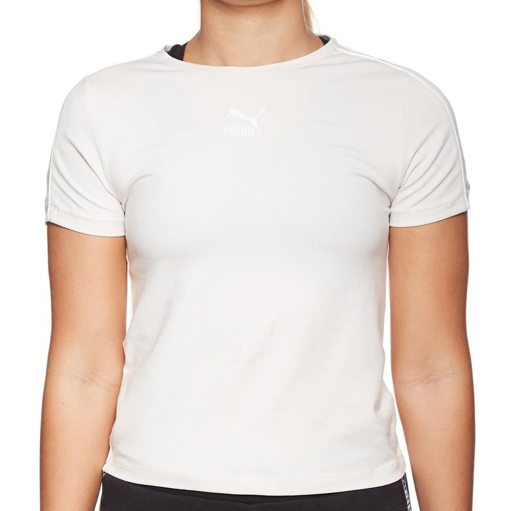 Puma Women's Classics Tight Top - Pastel Parchment