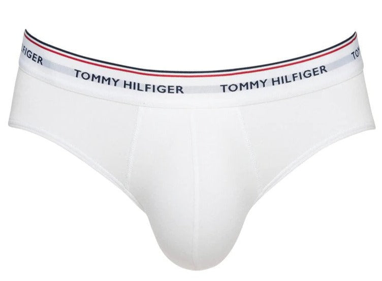 Tommy Hilfiger Men's Cotton Stretch Briefs 3-Pack - White