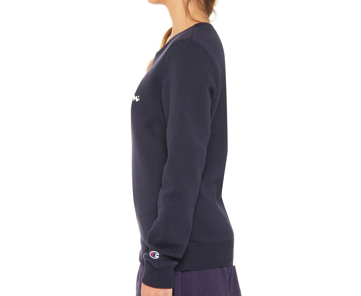 Champion Women's Script Crew Sweater - Navy