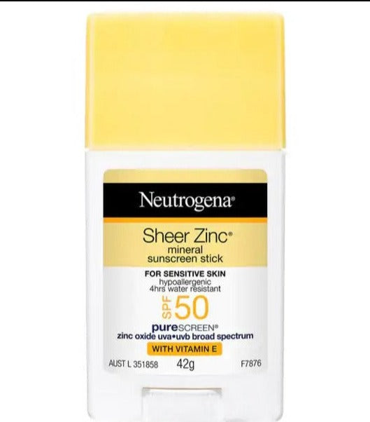 Neutrogena Sheer Zinc Mineral Sunscreen Stick SPF50 42g