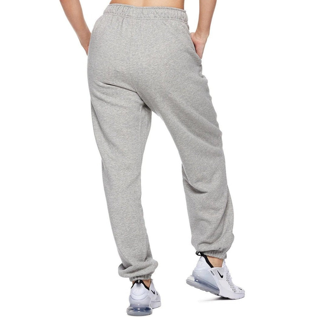 Nike Sportswear Women's Club Fleece Oversized Trackpants / Tracksuit Pants - Dark Grey Heather/White
