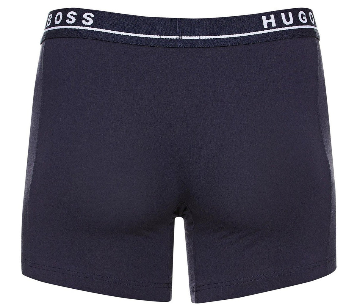 Hugo Boss Men's Cotton Stretch Boxer Briefs - Navy