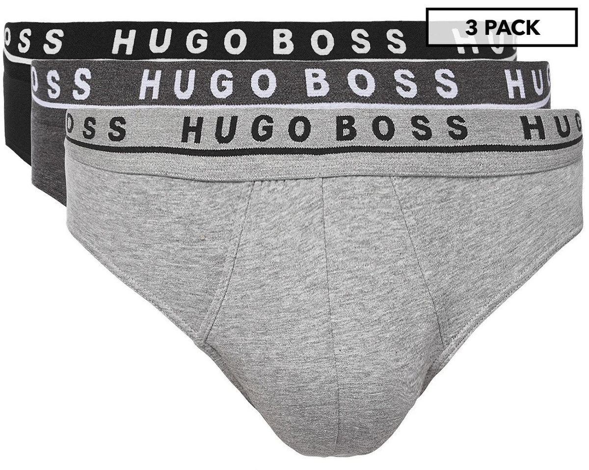 Hugo Boss Men's Cotton Stretch Mini-Brief 3-Pack - Assorted