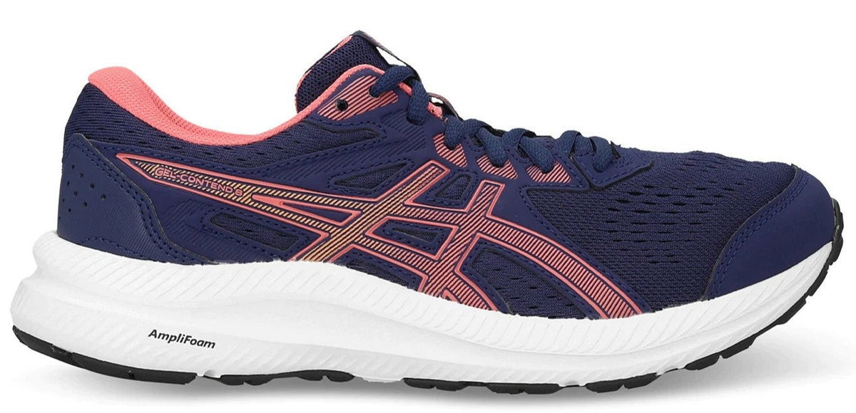 ASICS Women's GEL-Contend 8 Running Shoes - Indigo Blue/Papaya