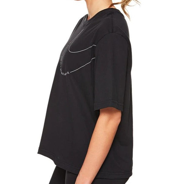 Nike Women's Dri-FIT Boxy Training Tee / T-shirt / Tshirt - Black