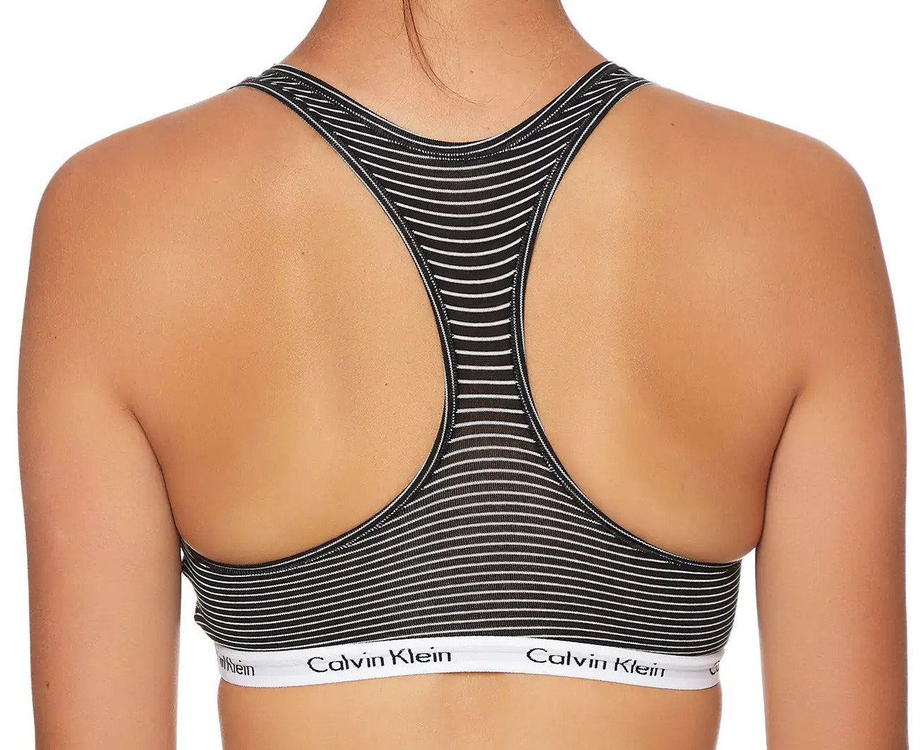 Calvin Klein Women's Carousel Unlined Bralette - Stripe/Black