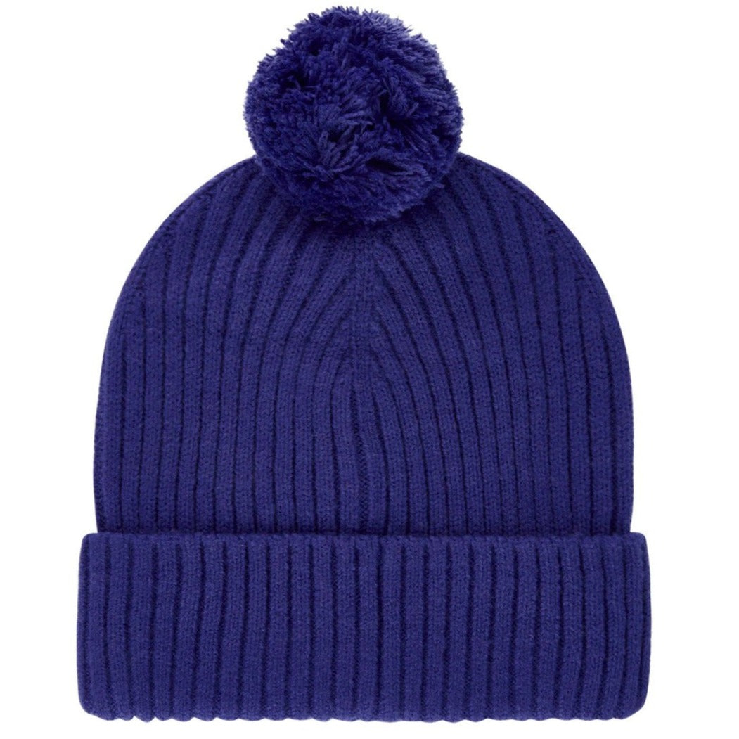 Tommy Hilfiger Kids' Big Flag Pom Pom Beanie - Blue River Frog