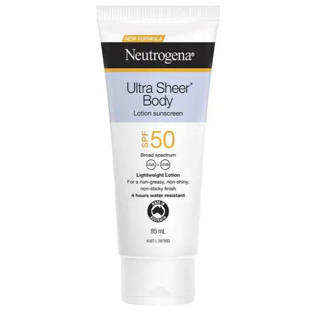 Neutrogena Ultra Sheer Body Lotion Sunscreen SPF50 85 mL
