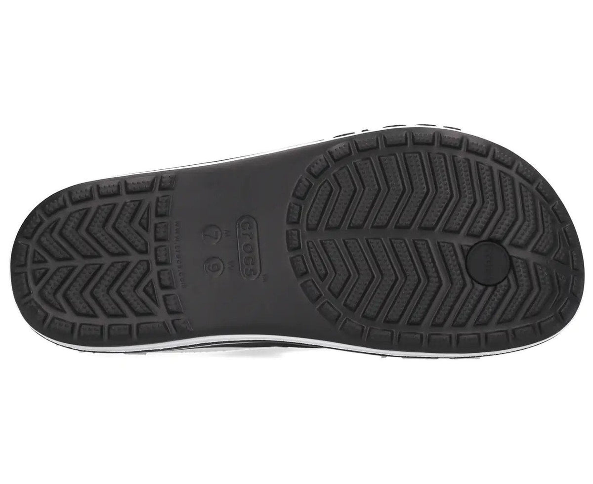 Crocs Unisex Bayaband Flip Thongs - Black/White