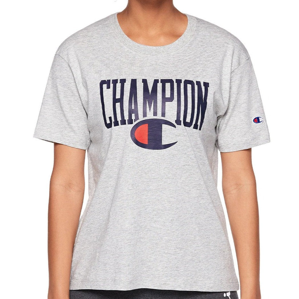 Champion Women's Sporty Tee / T-Shirt / Tshirt - Oxford Heather