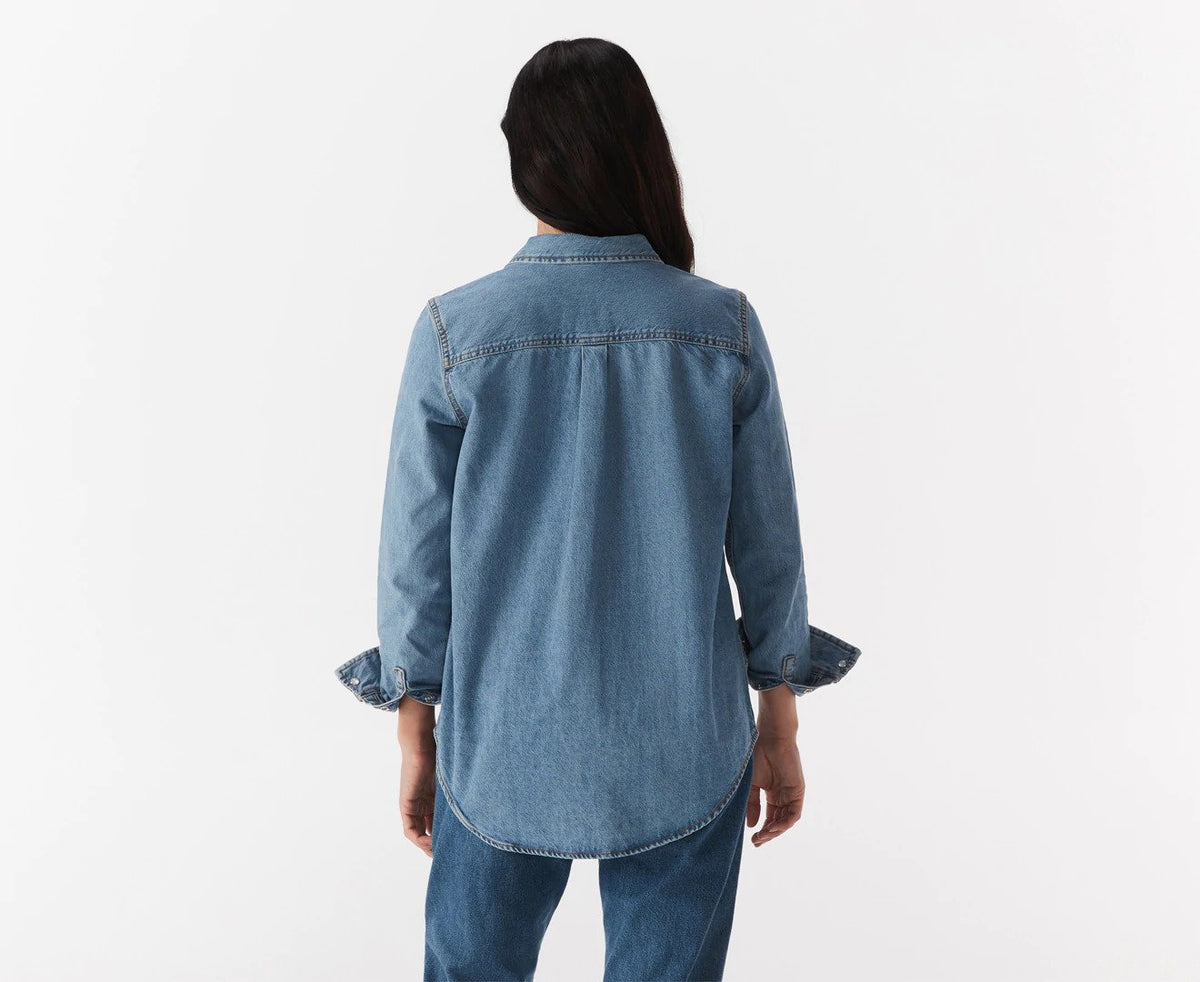 Tommy Jeans Women's Denim Shirt - Medium Wash