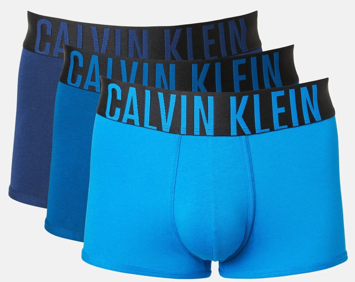 Calvin Klein Men's Intense Power Cotton Trunks 3-Pack - Navy/Blue/Nocturnal