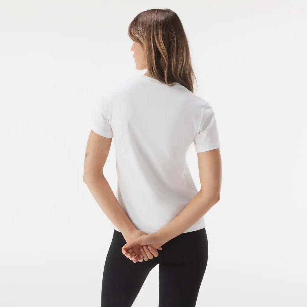 Adidas Women's Loungewear Essentials Logo Tee / T-Shirt / Tshirt - White/Black