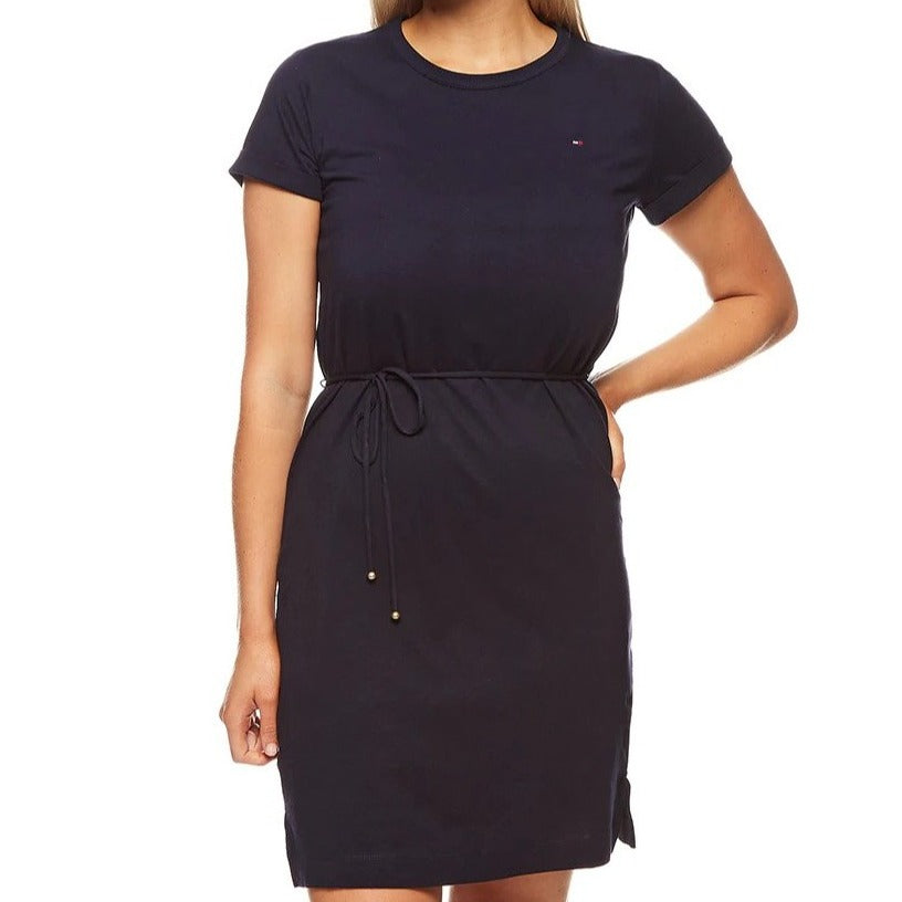 Tommy Hilfiger Women's Cool C-NK Short Sleeve Dress - Desert Sky