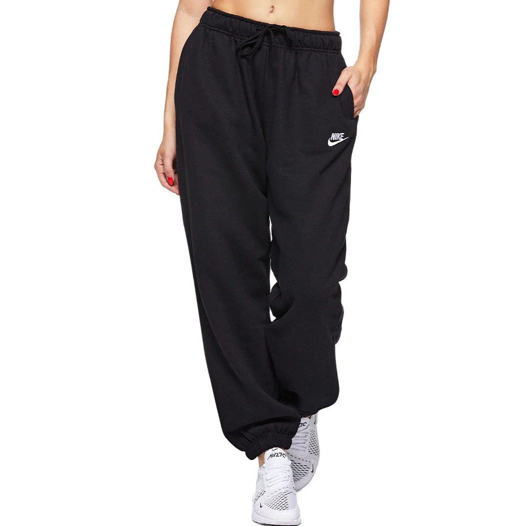 Nike Sportswear Women's Club Fleece Oversized Trackpants / Tracksuit Pants - Black/White