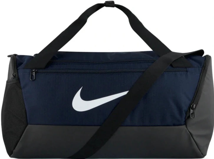 Nike 41L Brasilia Small Training Duffle Bag - Midnight Navy/Black/White