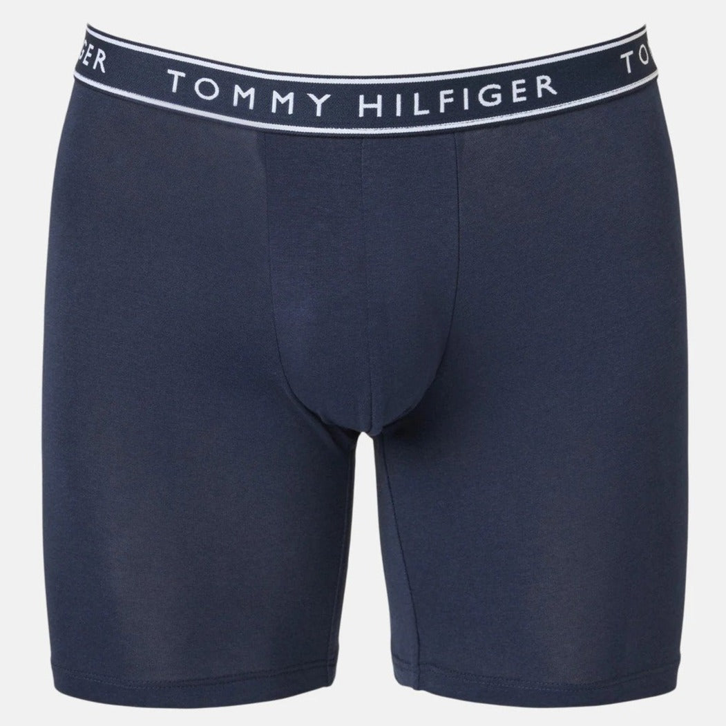 Tommy Hilfiger Men's Cotton Stretch Boxer Briefs 3-Pack - Navy