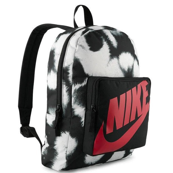 Nike Kids' 16L Classic Neo Dye Backpack - Black/White/Red