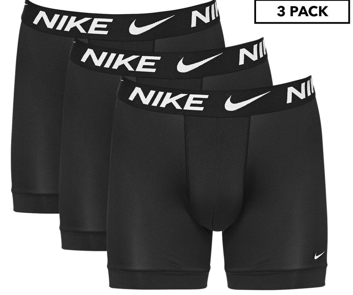 Nike Mens Dri-FIT Essential Micro Boxer Briefs 3-Pack - Black