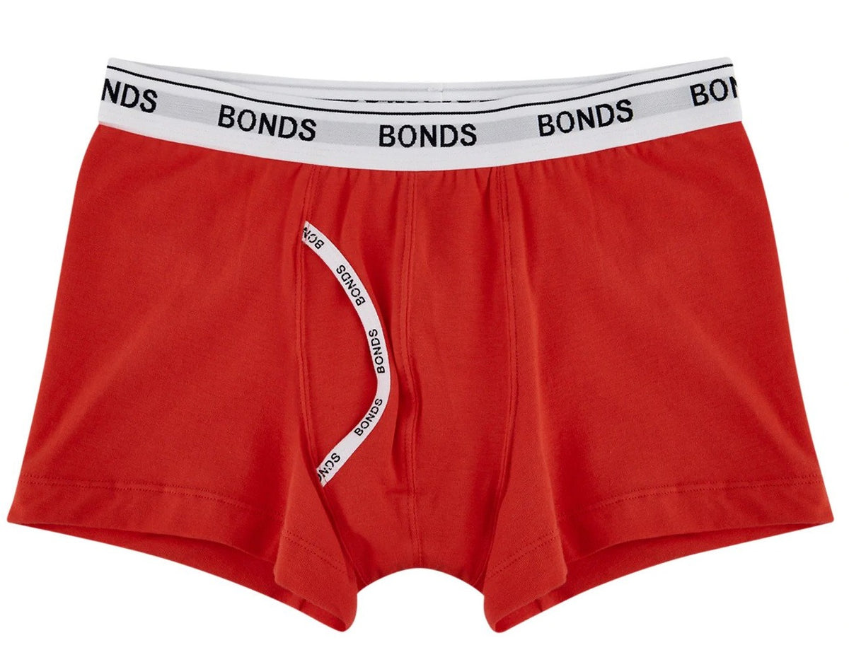 Bonds Boys' Guyfront Trunks 2-Pack - Black/Red