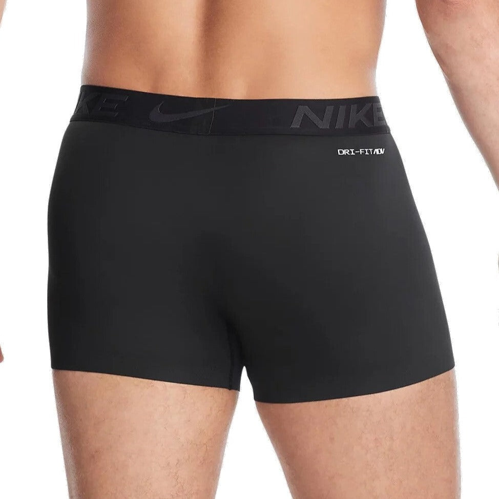 Nike Mens Elite Microfiber Trunks 1-Pack - Black & Anthracite