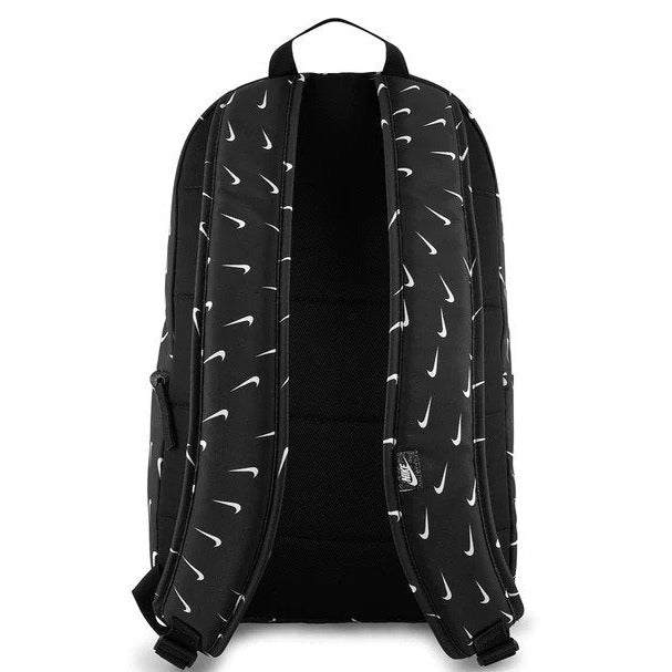Nike 25L Heritage Swoosh Wave Backpack - Black/White