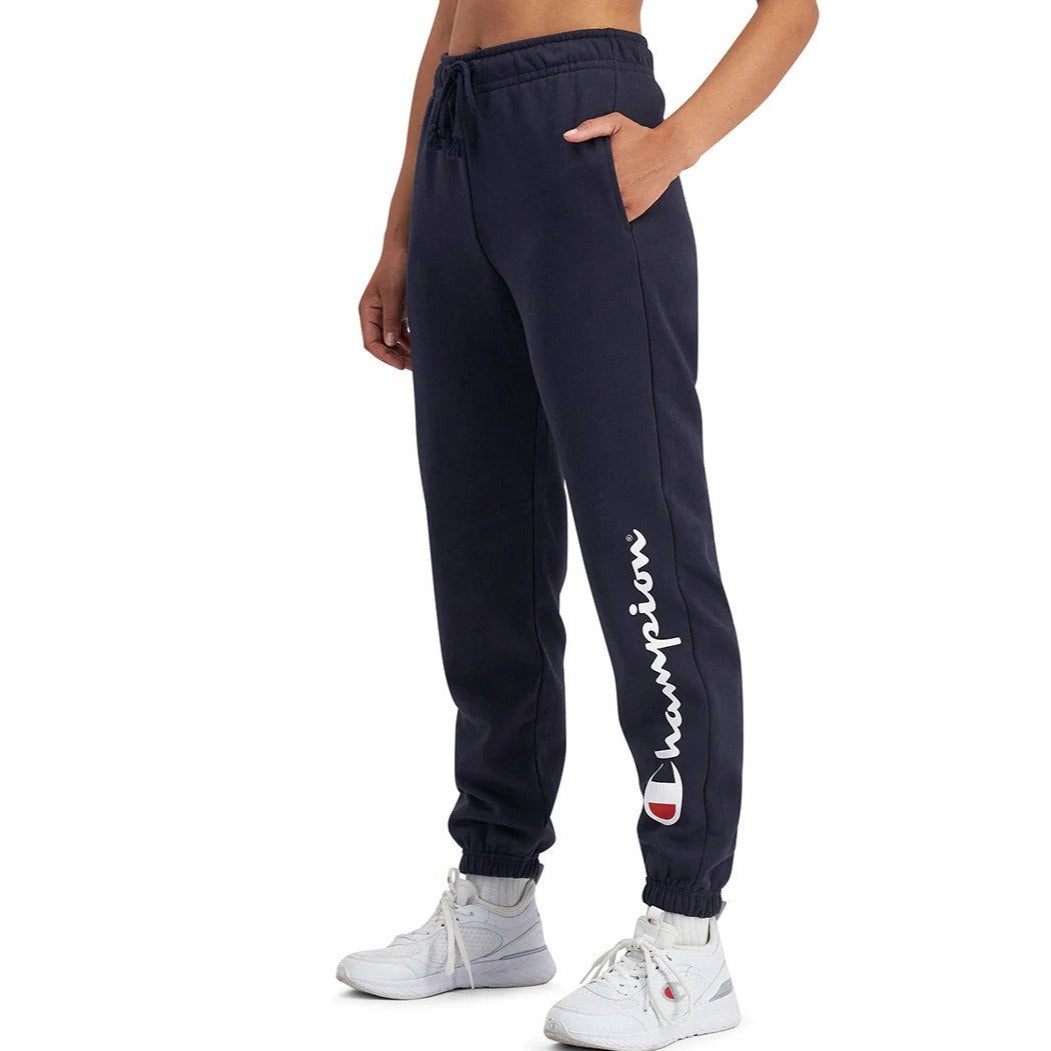 Champion Women's Script High Waist Joggers - Navy