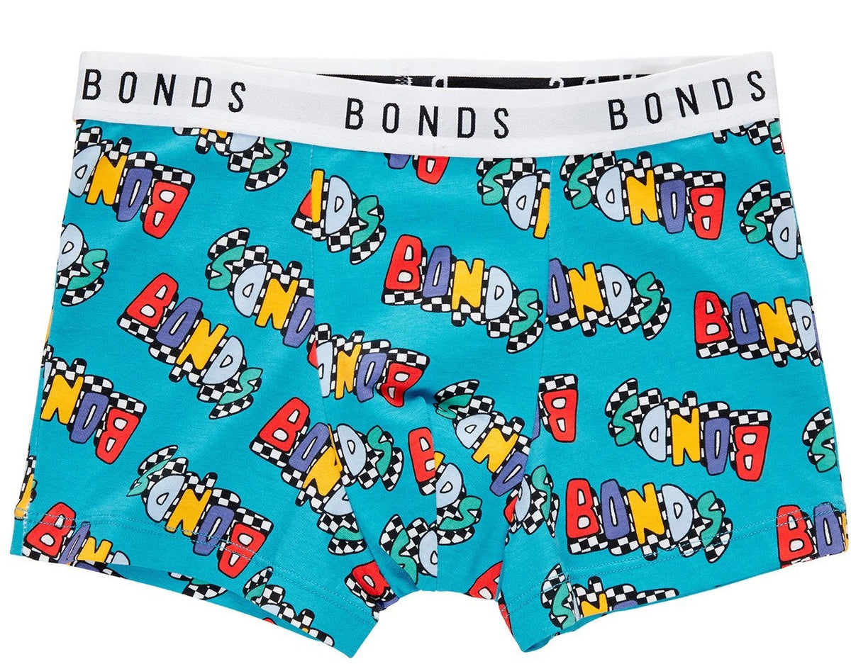 Bonds Boys' Hipster Trunks 2-Pack - Blue Multi