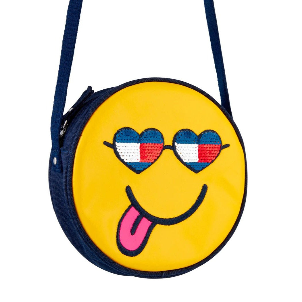 Tommy Hilfiger Kids' Glitter Emoji Crossbody Bag - Navy Blazer