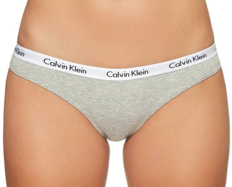 Calvin Klein Women's Carousel Bikini Briefs 3-Pack - Black/Grey Heather/Honey Almond