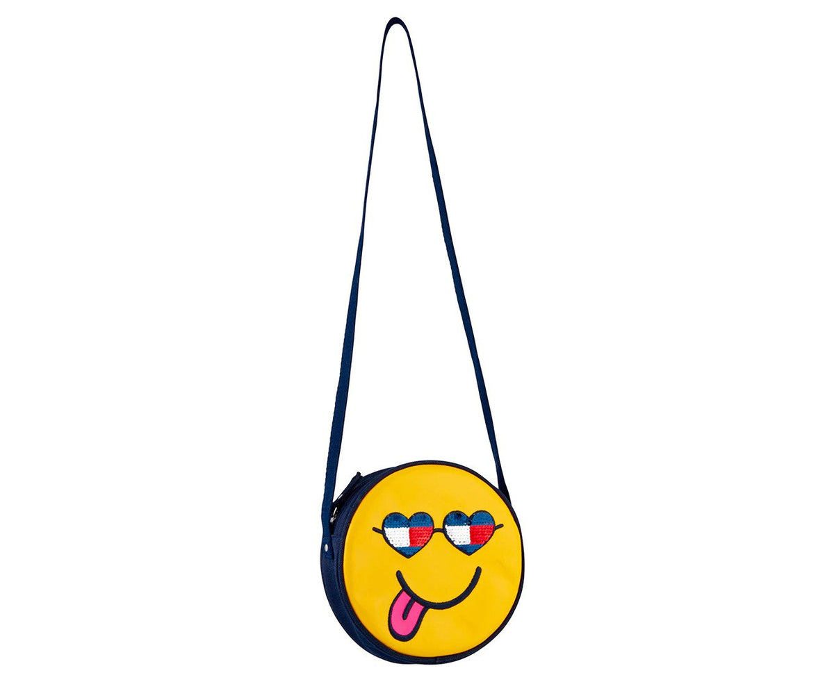 Tommy Hilfiger Kids' Glitter Emoji Crossbody Bag - Navy Blazer
