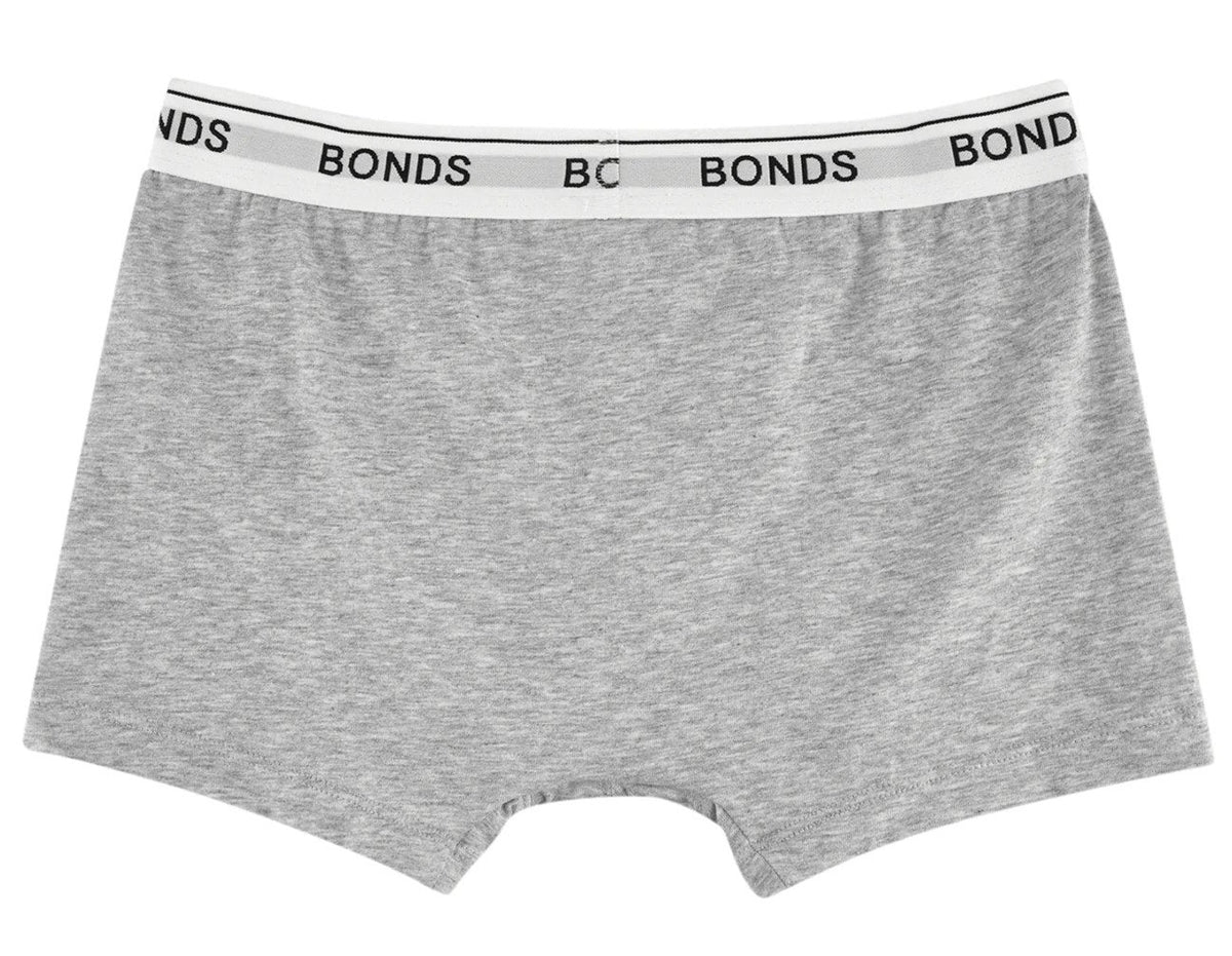 Bonds Boys' Guyfront Trunks 2-Pack - Black/Grey
