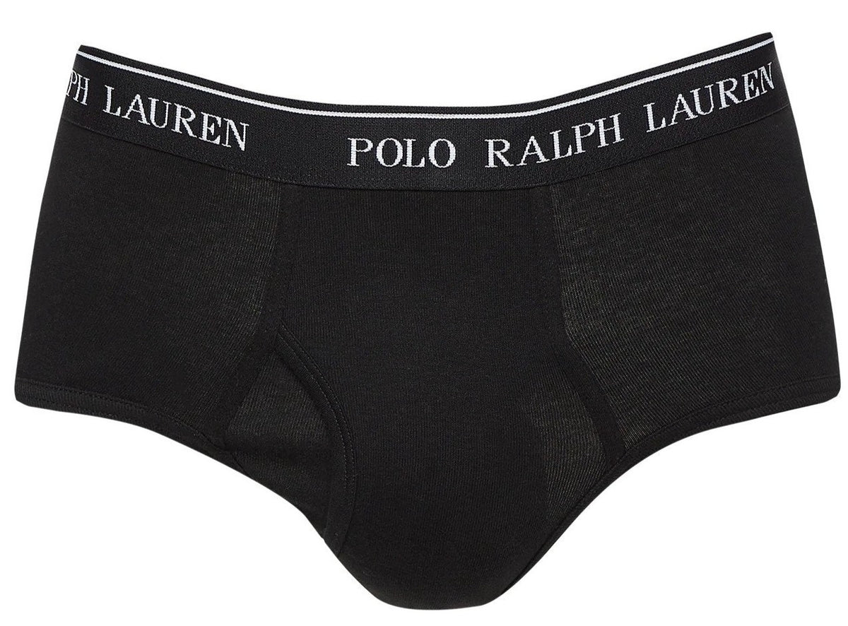 Polo Ralph Lauren Men's Classic Fit Mid-Rise Briefs 4-Pack - Black