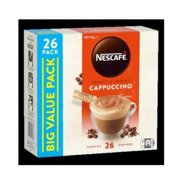 Nescafe Coffee Cappuccino Sachets 3 X 26 X 15gr Carton