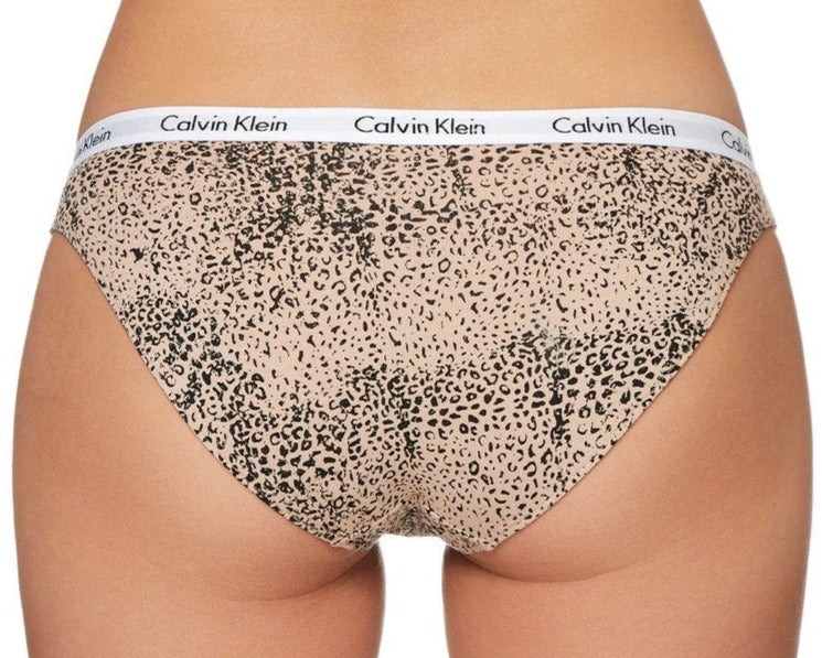 Calvin Klein Women's Carousel Bikini Briefs 3-Pack - Black/Grey Heather/Honey Almond