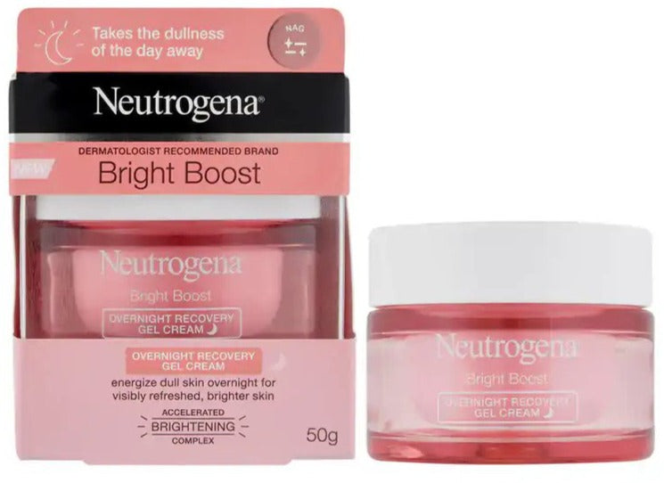 Neutrogena Bright Boost Overnight Recovery Gel Cream Moisturiser 50g